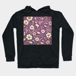 Purple Floral Hoodie